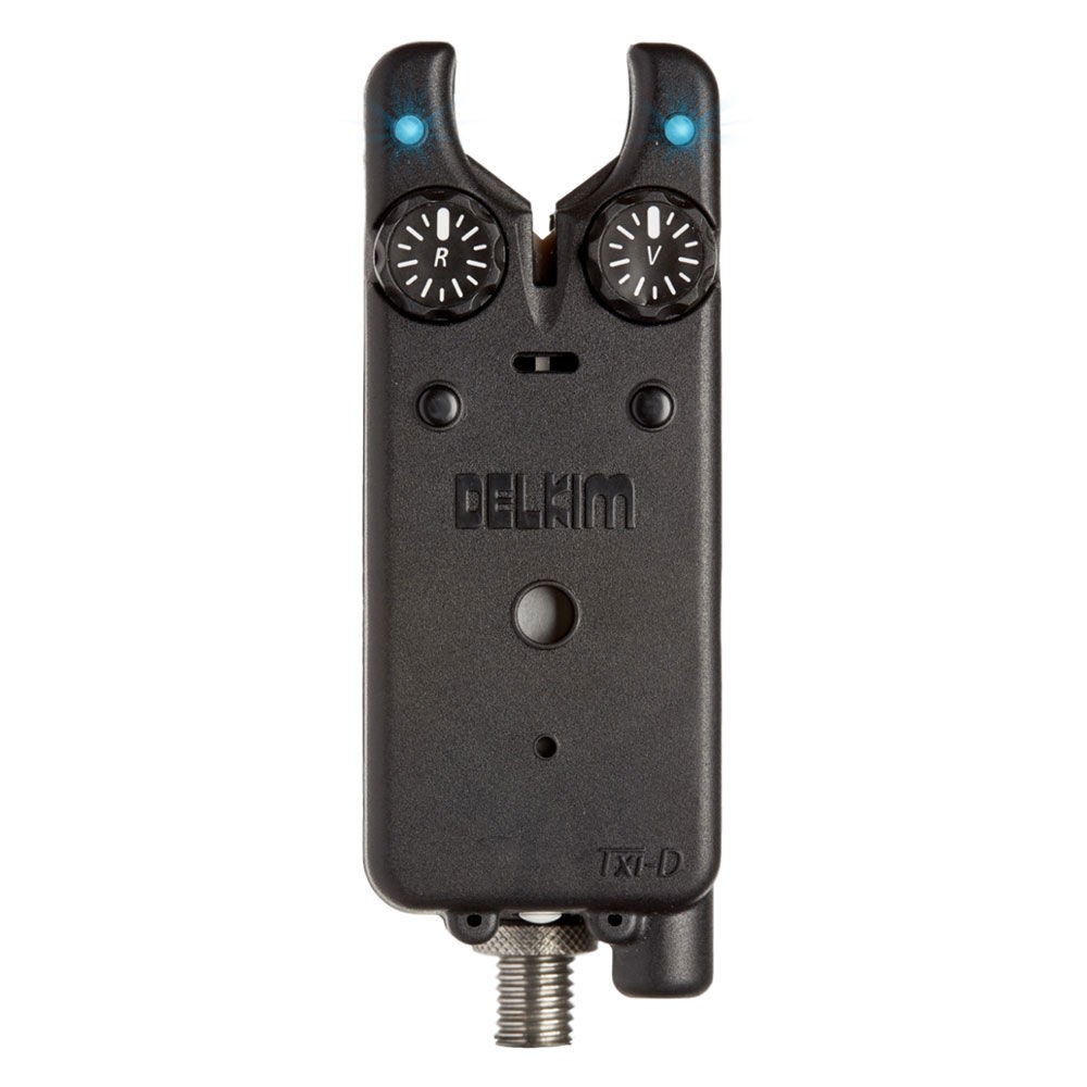 4-pack Delkim Txi-D karpbitlarm + RX-D-mottagare (blå)