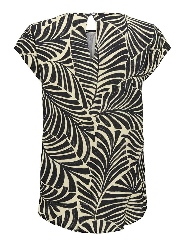 ONLY Bluse in Beige/ Schwarz günstig kaufen