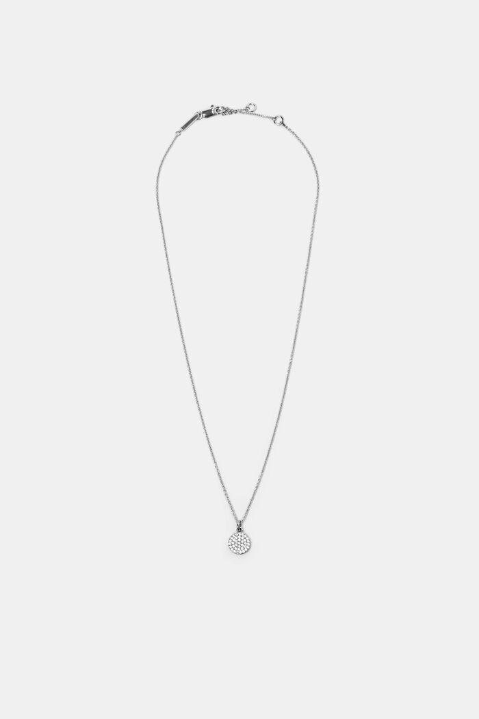 Kette mit Zirkonia-Anhänger, Sterling Silber