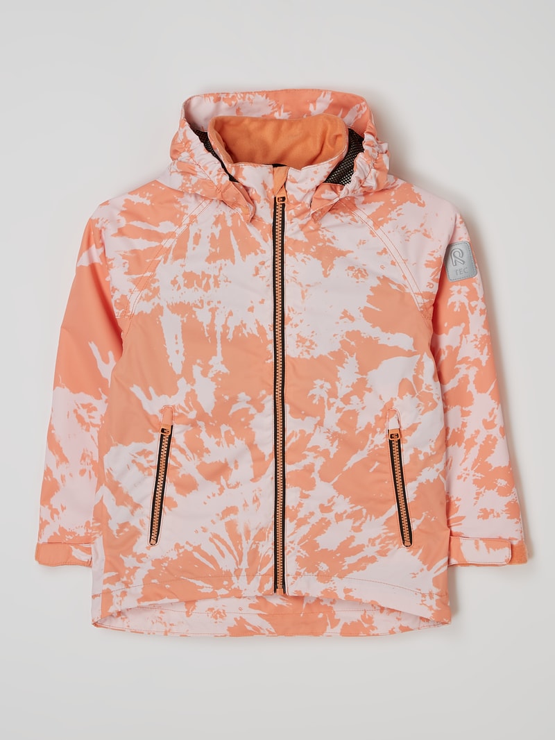 Jacke mit Allover-Muster in rosa