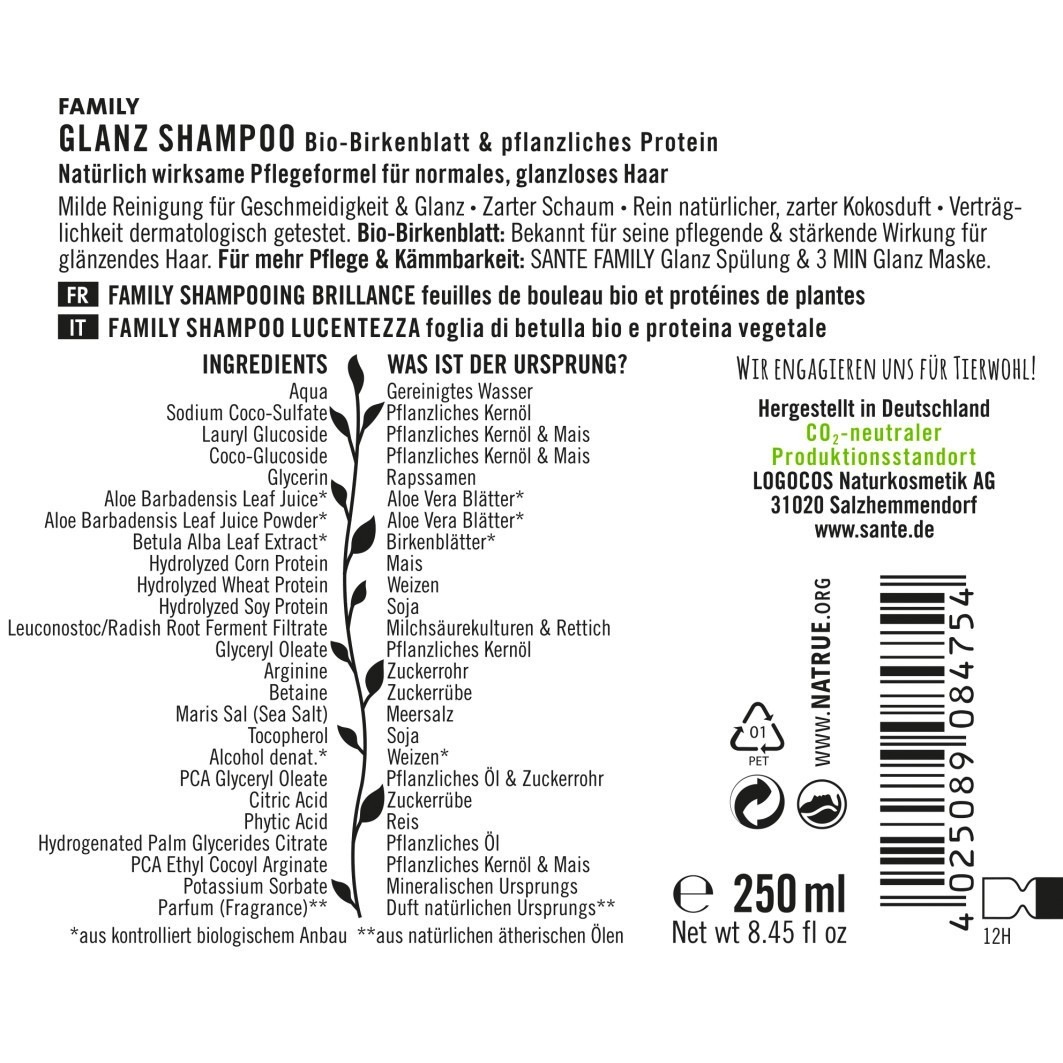 Family Glanz - Birkenblatt & pflanzl. Protein