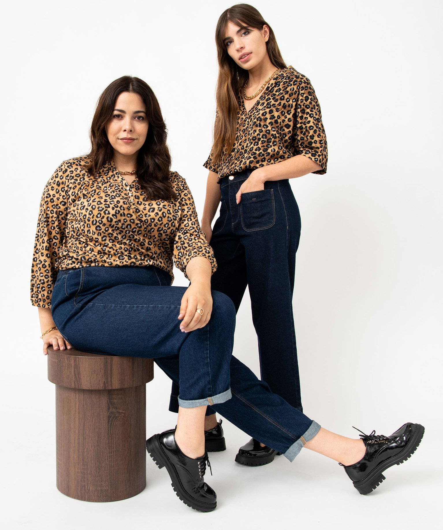 Blouse imprimée ample à manches chauve-souris femme imprime | GEMO
