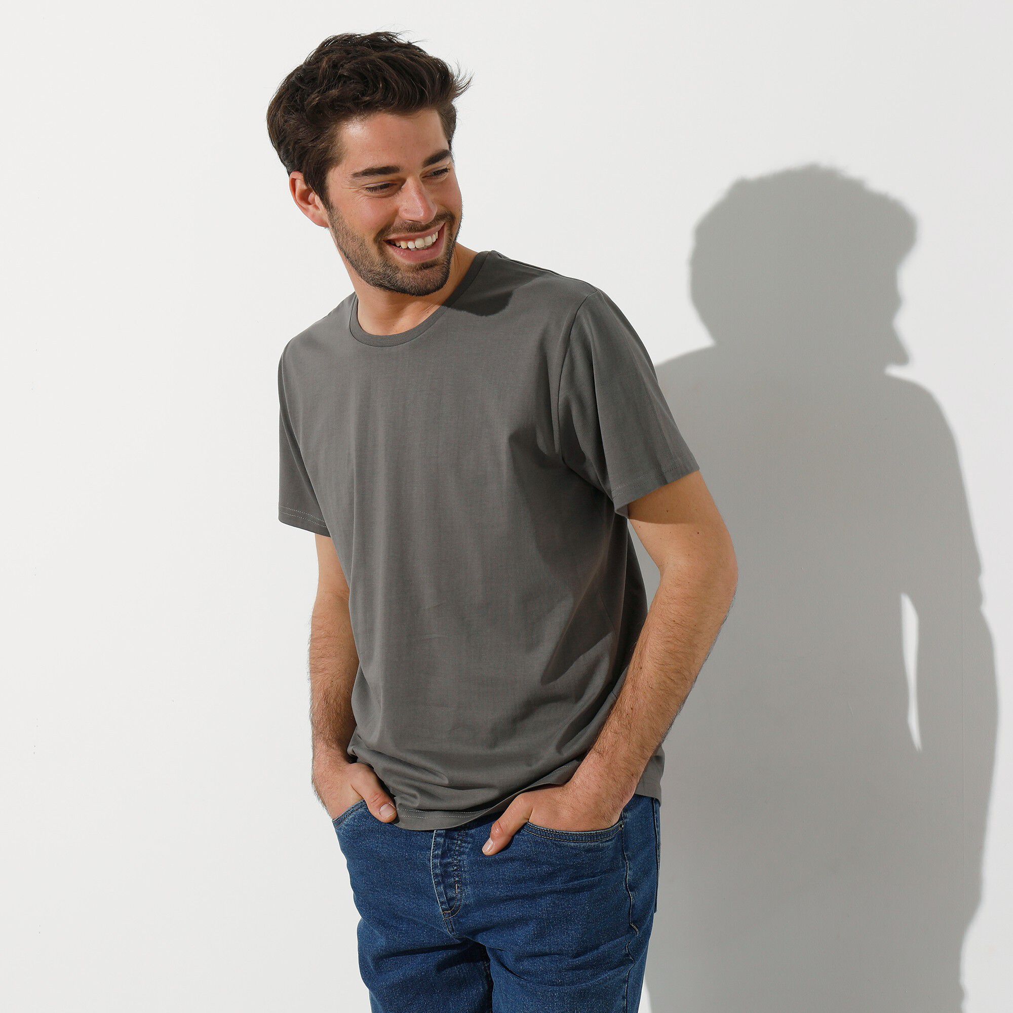T-shirt col rond manches courtes
