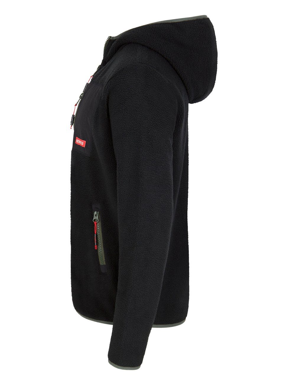 riverso Outdoorjacke Herren Fleecejacke RIVHenning Regular Fit Outdoorjacke mit Teddyfleece