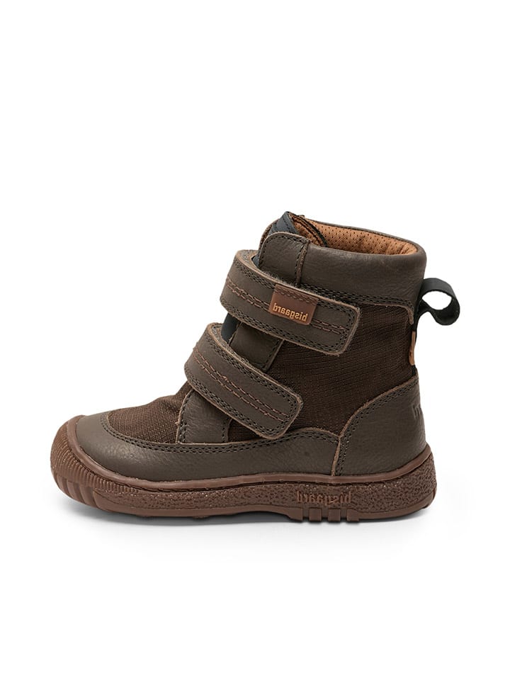 bisgaard Leder-Boots in Braun/ Anthrazit günstig kaufen