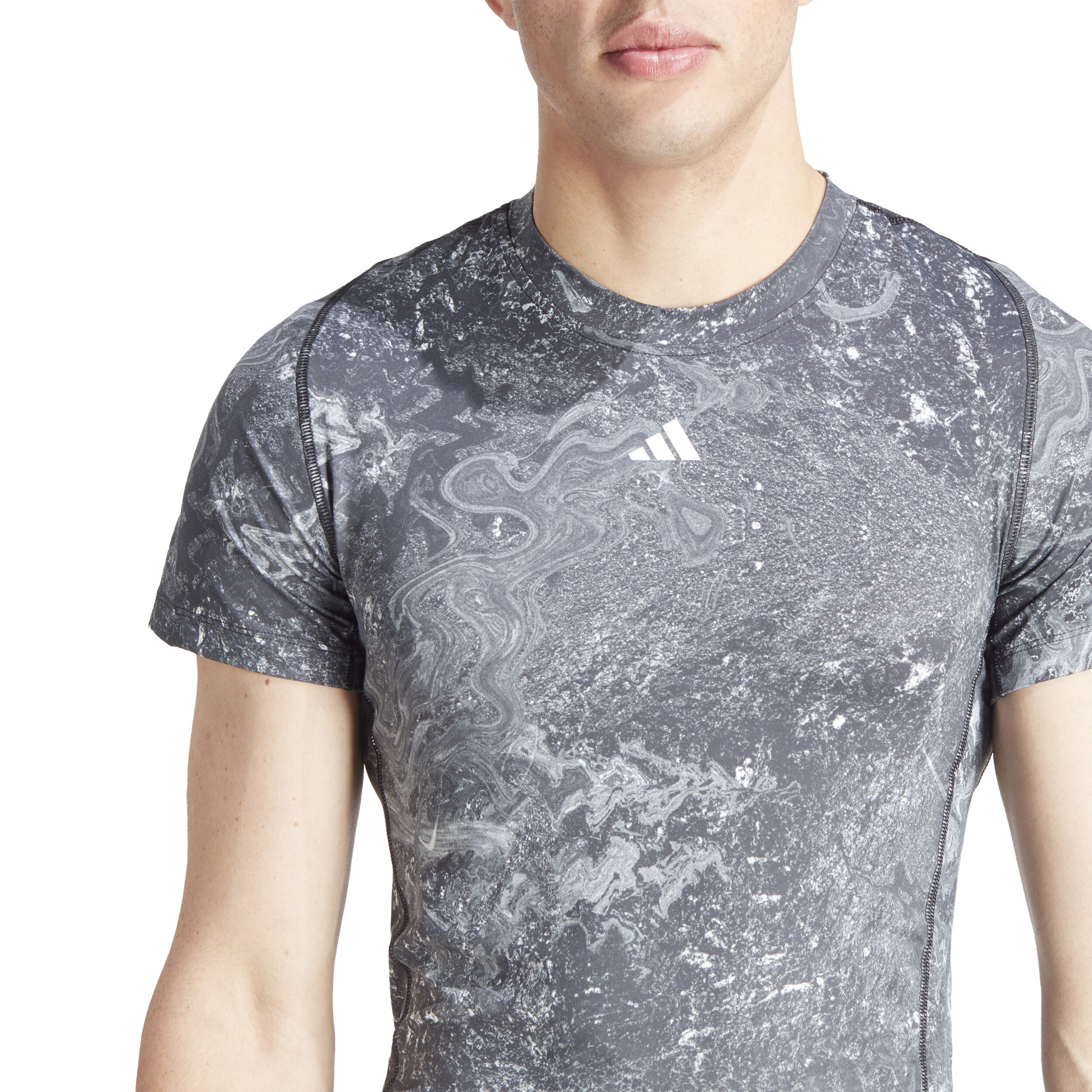 Tech-Fit AOP T-Shirt Herren - Grau, Mehrfarbig