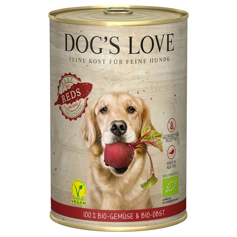 Sparpaket Dog´s Love Bio Vegan 24 x 400 g