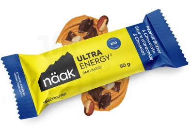 Naak Barre Énergétique Ultra Energy - beurre de Cacahuètes et chocolat