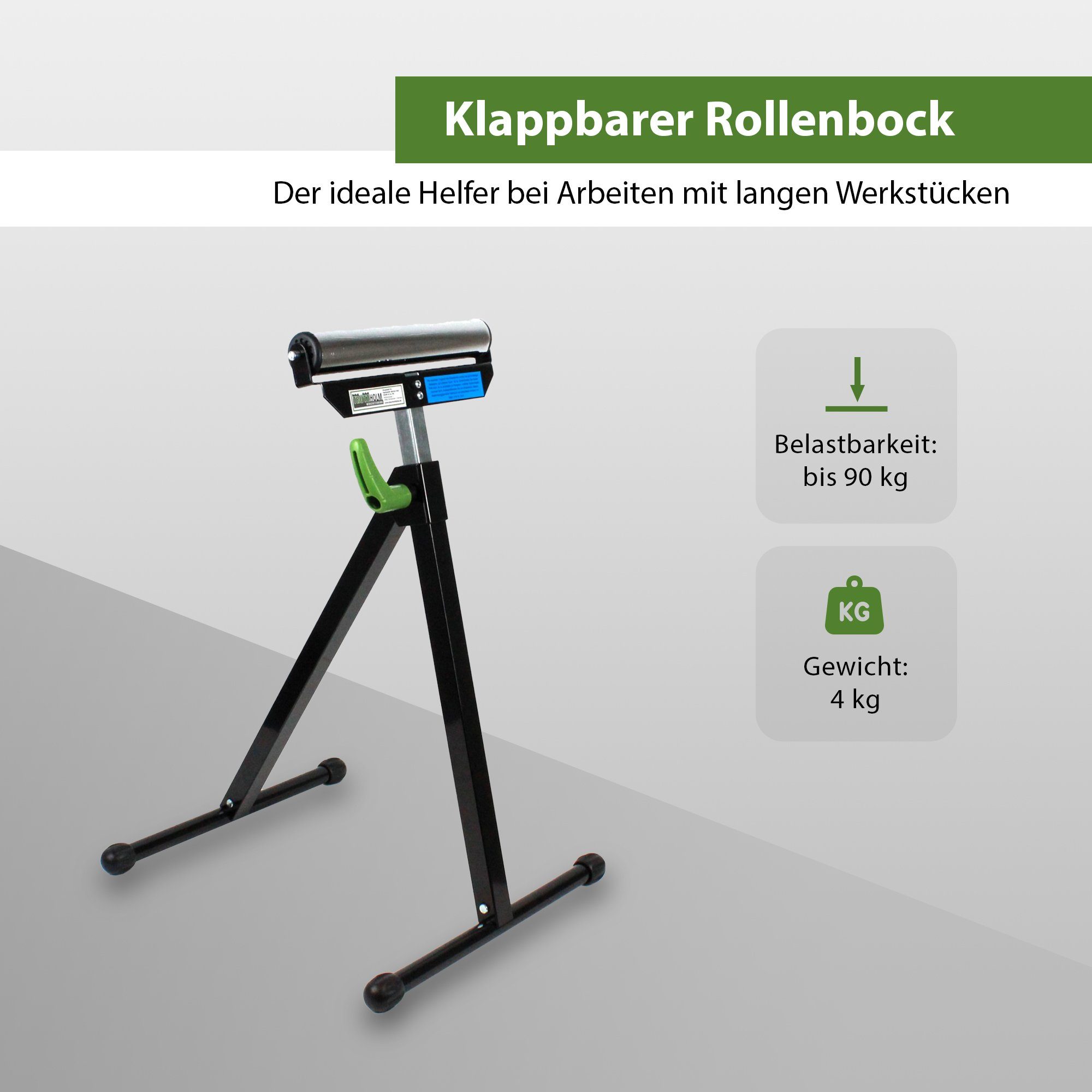 TRUTZHOLM Gerüst 4x Rollenbock Rollbock Klappbock Unterstellbock Arbeitsbock Montageboc, (Spar-Set)