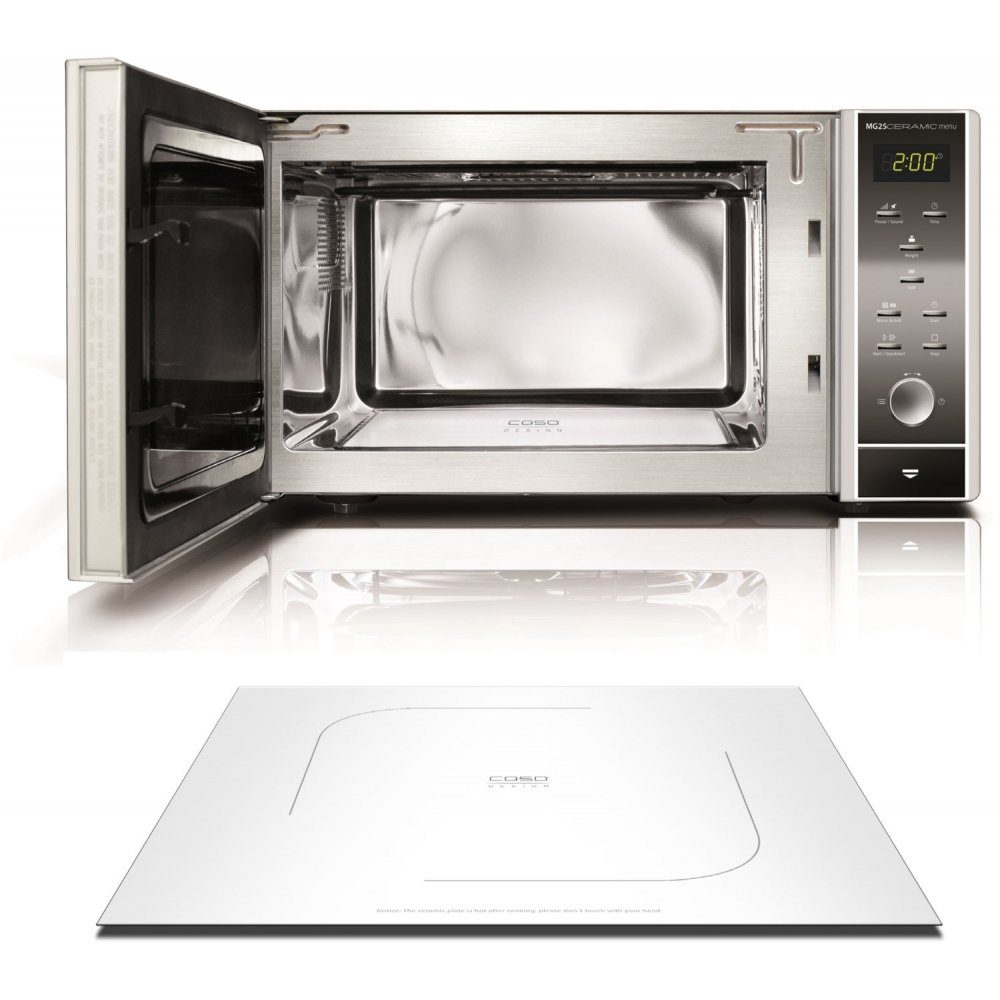 Caso Mikrowelle MG25 Ceramic menu - Mikrowelle - silber/schwarz