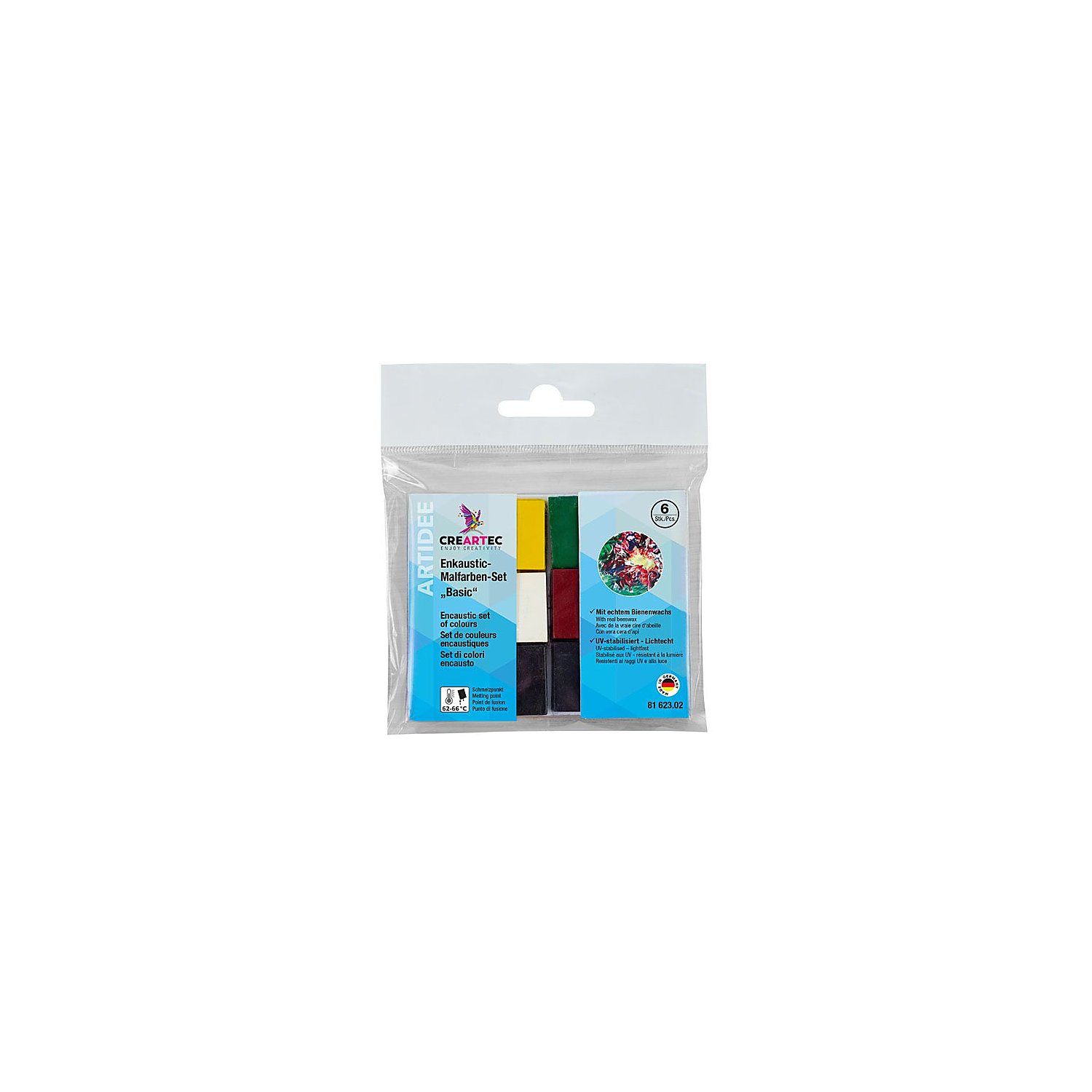 Encaustic-Farben, Basic, 6 Stück