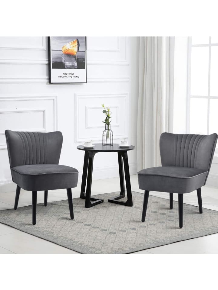 COSTWAY 2er Set Relaxsessel in Grau günstig kaufen onesize
