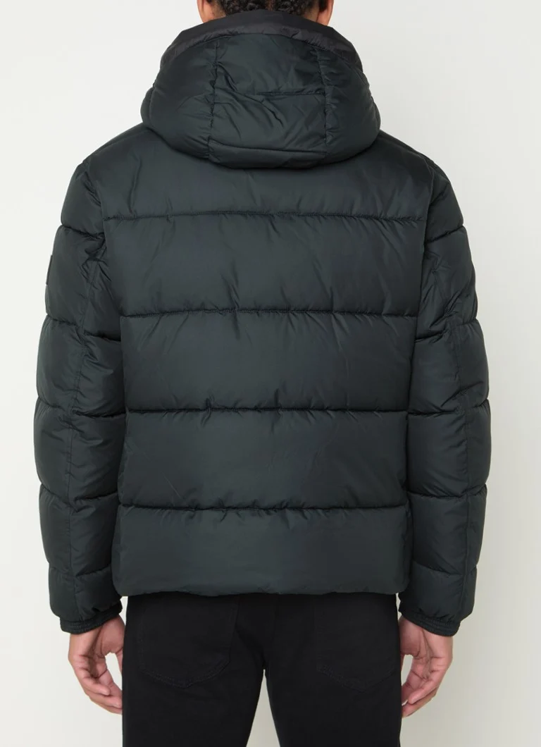 Giacca imbottita HUGO BOSS Omaris con tasche con zip e cappuccio