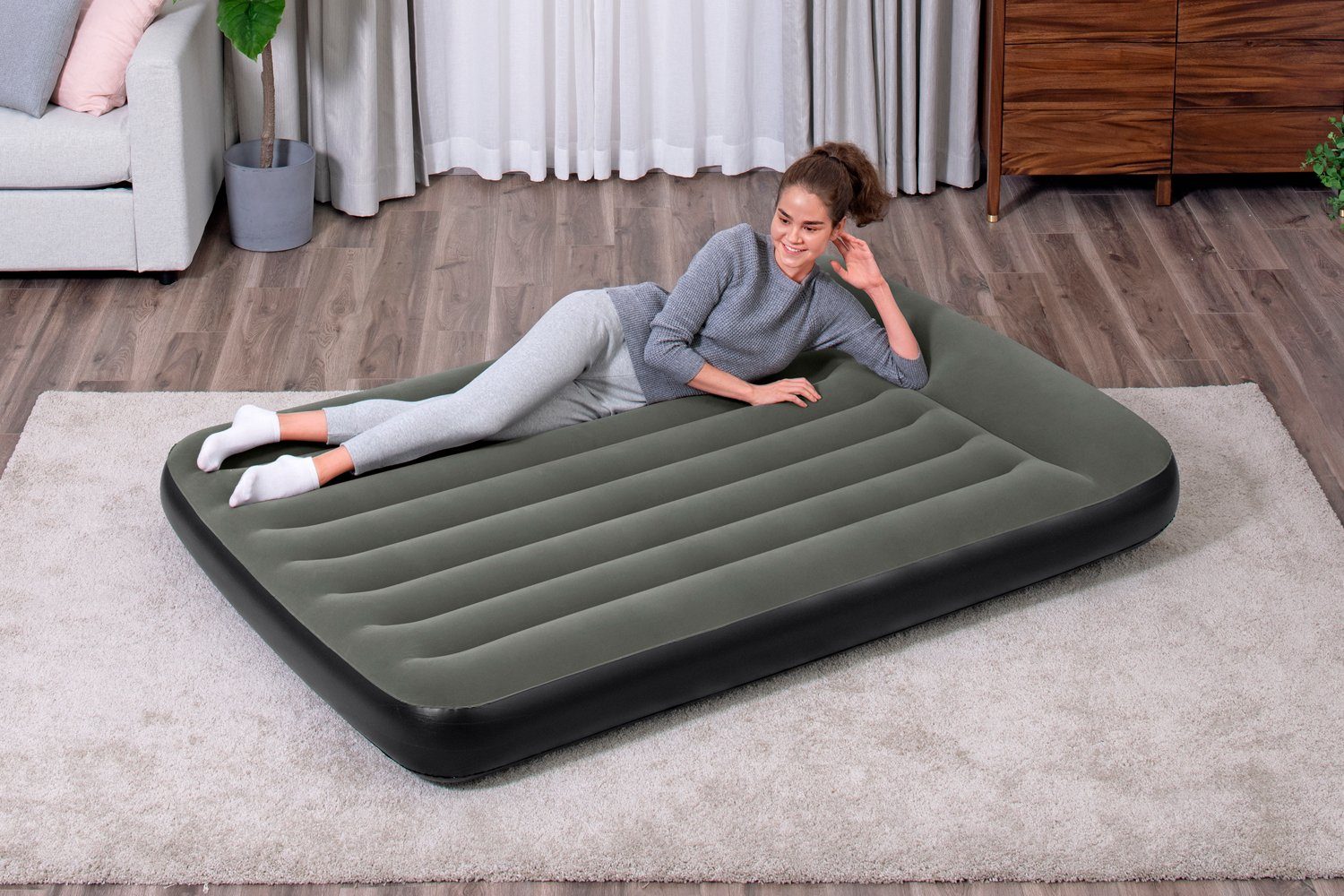 Bestway Luftbett Doppel 2 Personen Luftmatratze Camping 191 x 137 x 30 cm