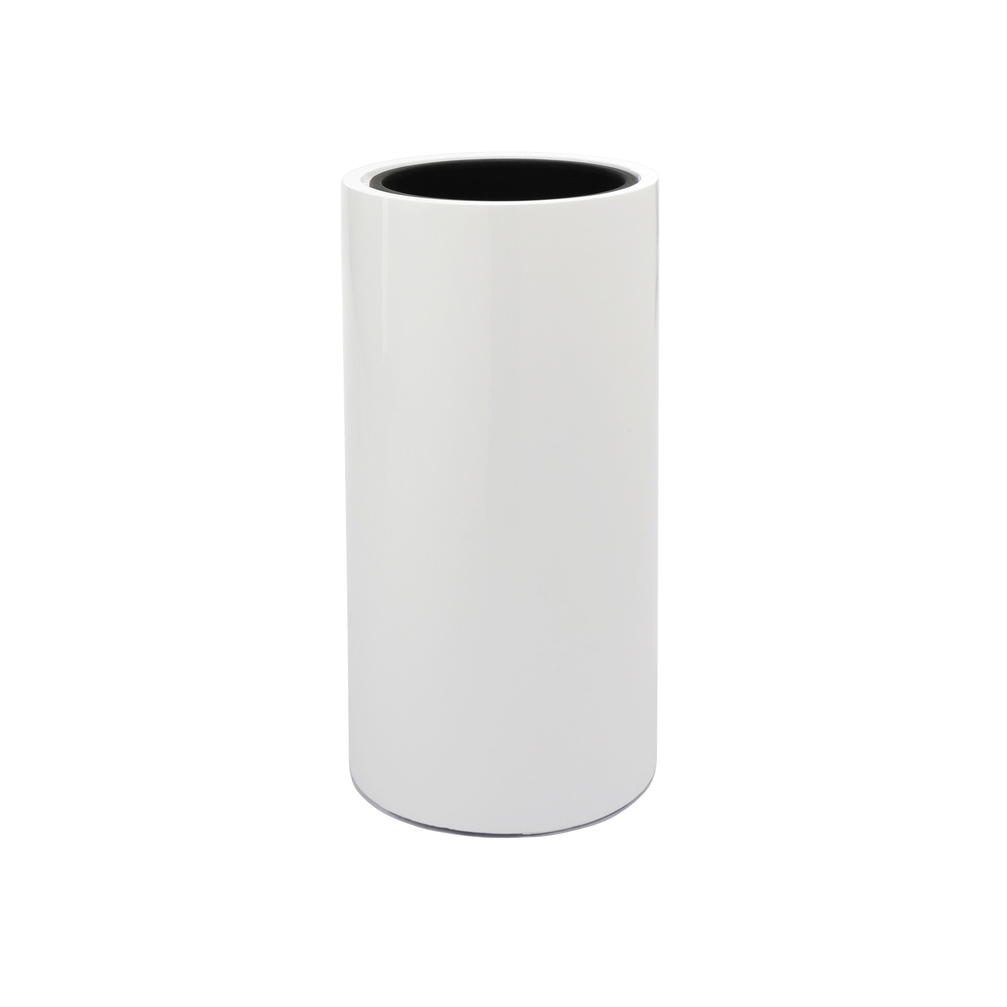 Flingora Bodenvase Tory, mit Einsatz - Fiberglas - Indoor & Outdoor - Weiß - Höhe 60 cm
