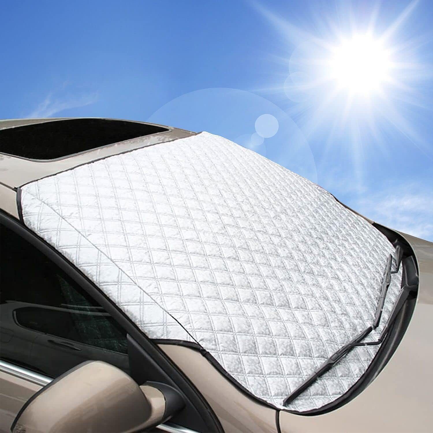 flowgoer Frontscheibenabdeckung Auto-Windschutzscheibenschutz, (1-St)
