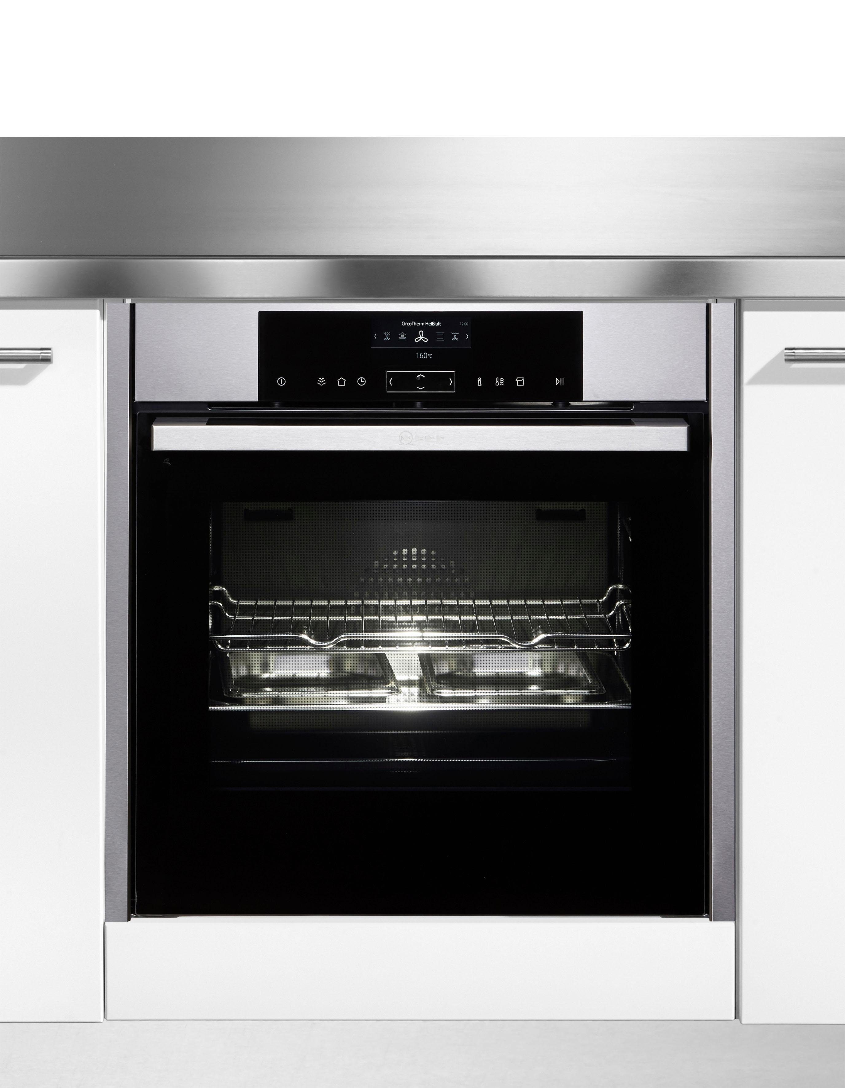 NEFF Dampfbackofen N 90 B15FS22N0, mit Teleskopauszug nachrüstbar, easyClean, FullSteam® - Volldampf