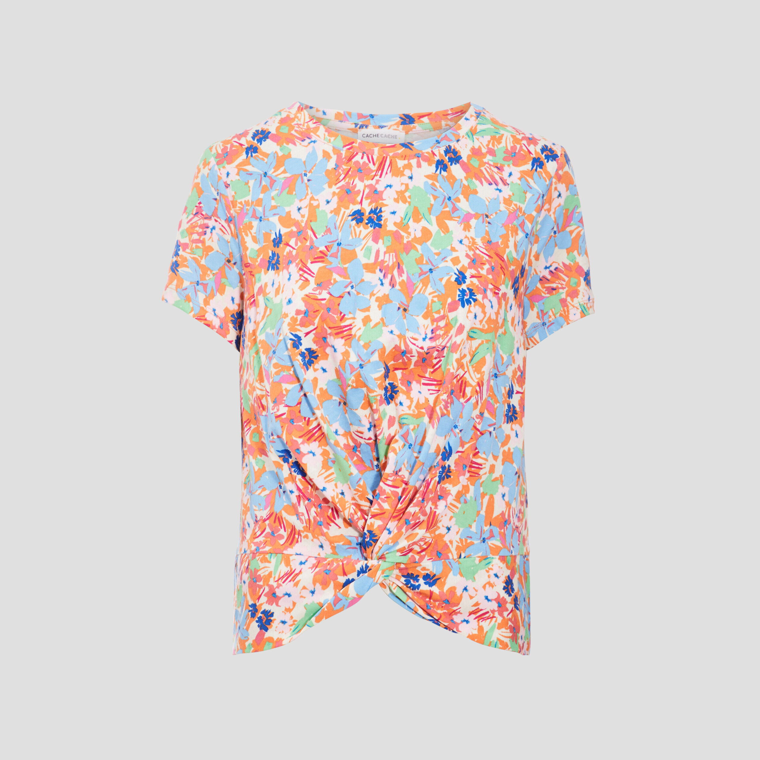 T-shirt manches courtes blanc femme | Cache Cache