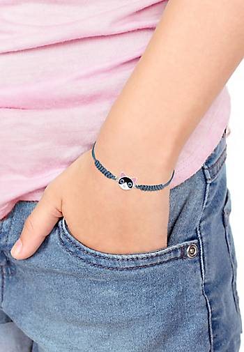 Elli Armband Kinder Kids Katze Kristalle 925 Silber
