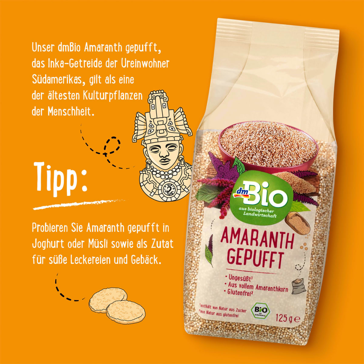 Amaranth, gepufft, 125 g