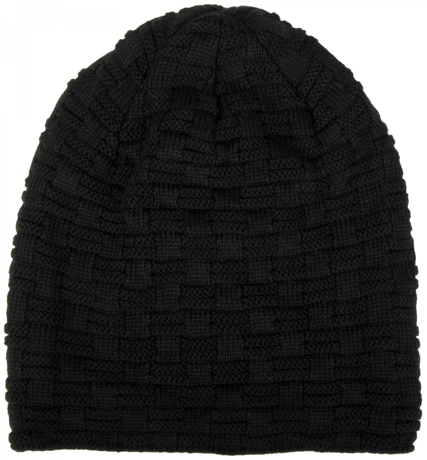 styleBREAKER Strickmütze (1-St) Feinstrick Beanie mit Flecht Muster und Teddyfleece