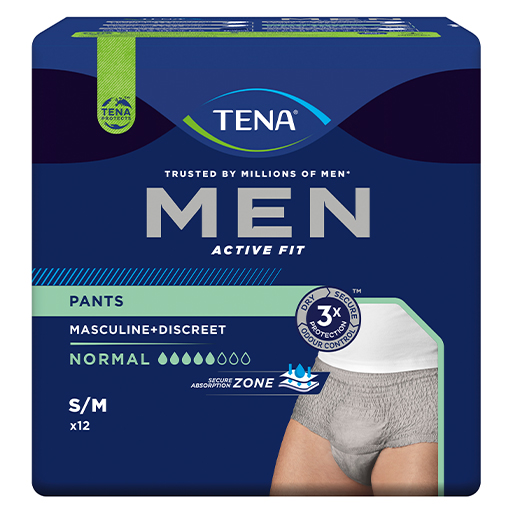 TENA MEN Act.Fit Inkontinenz Pants Norm.S/M grau  12 St