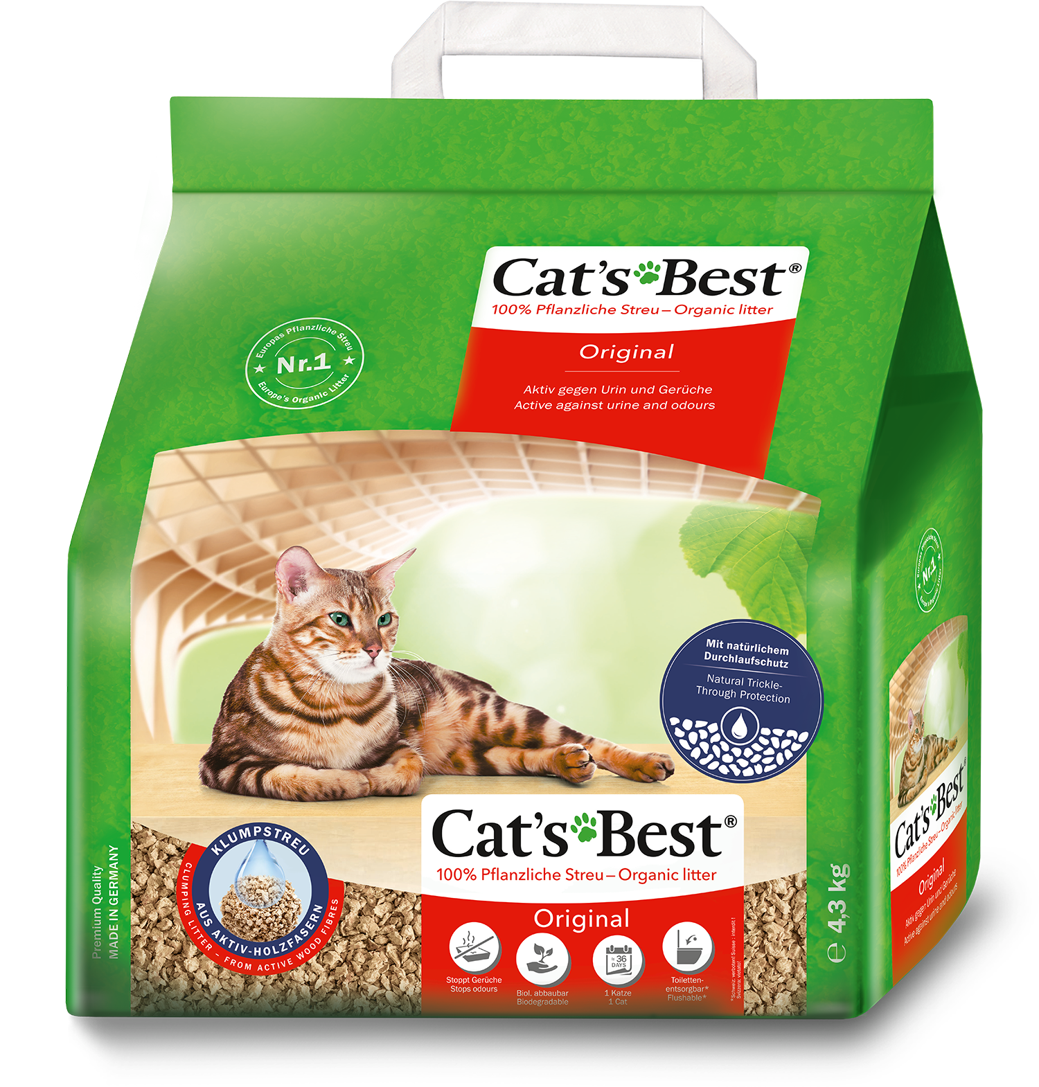 Cat's Best Katzenstreu Cat's Best Original 4,3 kg