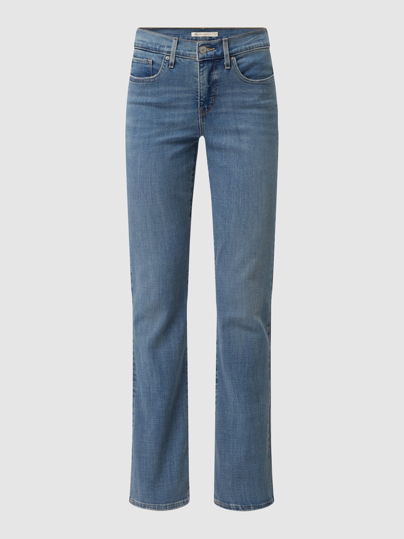 Shaping Bootcut Jeans mit Stretch-Anteil Modell '315' in bleu
