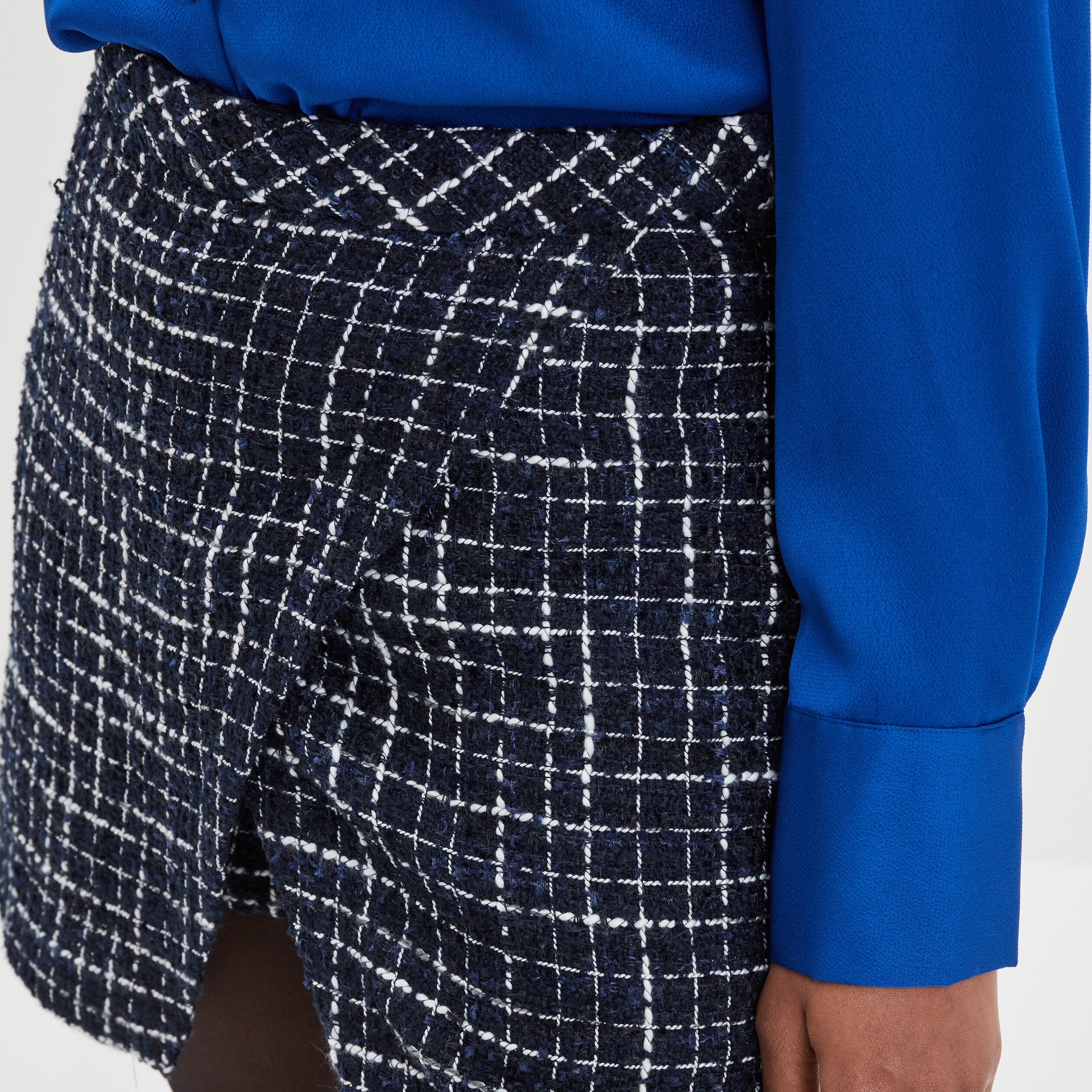 Jupe-short droite bleu foncé femme | La Halle