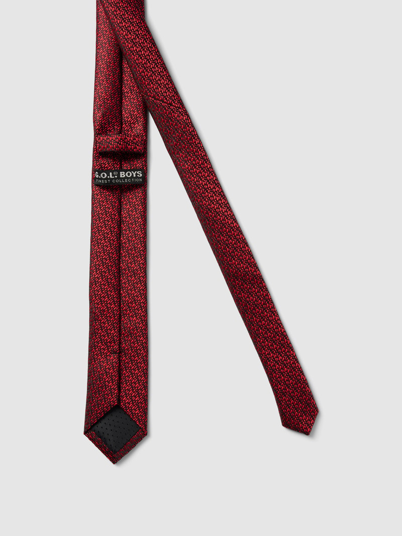Krawatte mit Allover-Muster in rot