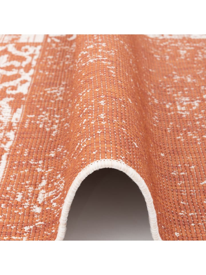 Pergamon In & Outdoor Teppich Carpetto Patchwork in Terracotta günstig kaufen