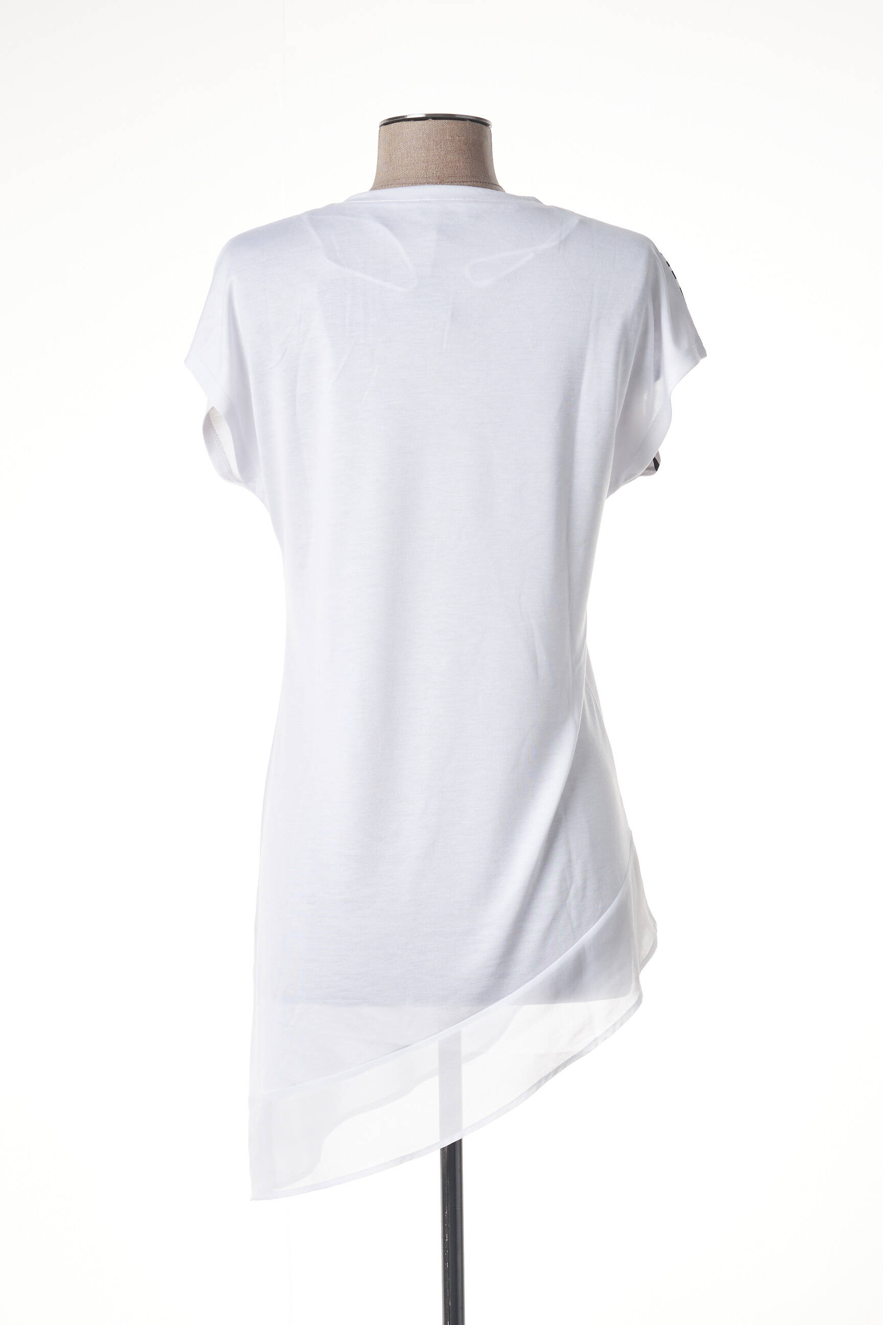Marble Tuniquemanchecourte Femme couleur blanc