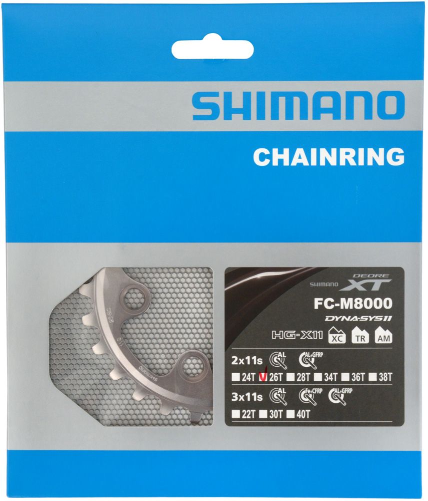 Shimano XT FC-M8000 2-fach Kettenblatt 26 Zähne (BC) kaufen | Bike-Discount