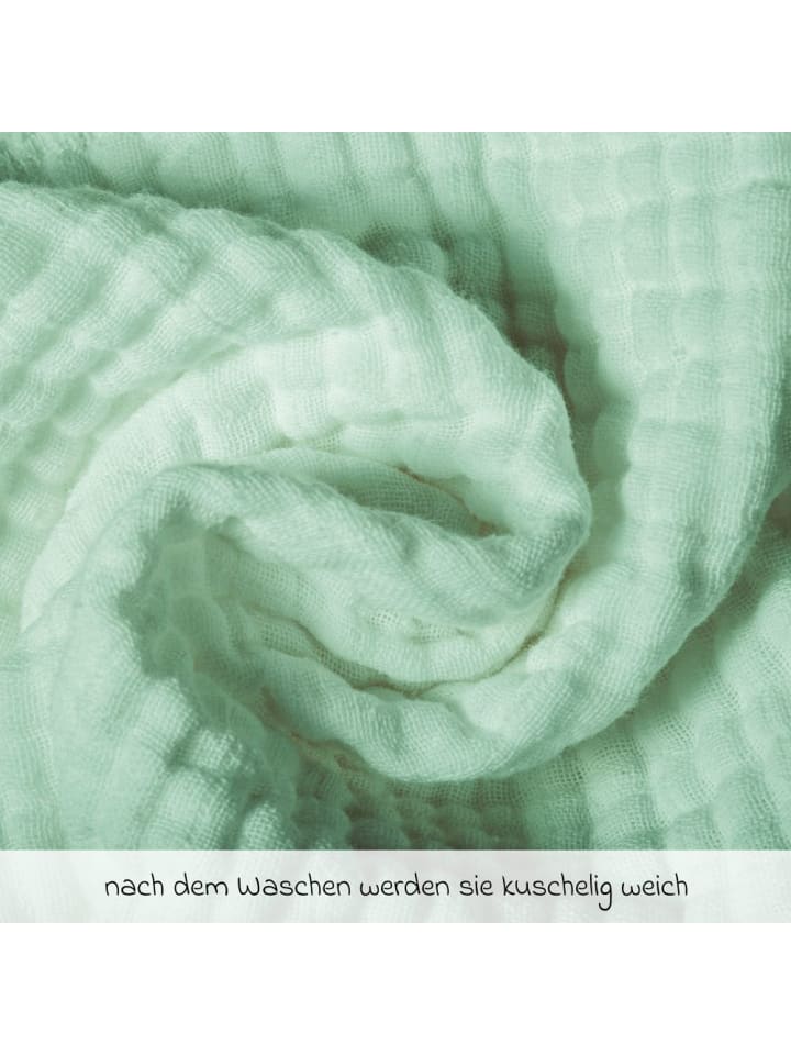 Makian Mullwindel / Mulltuch 10er Pack 80 x 80 cm - Mint in gruen günstig kaufen onesize
