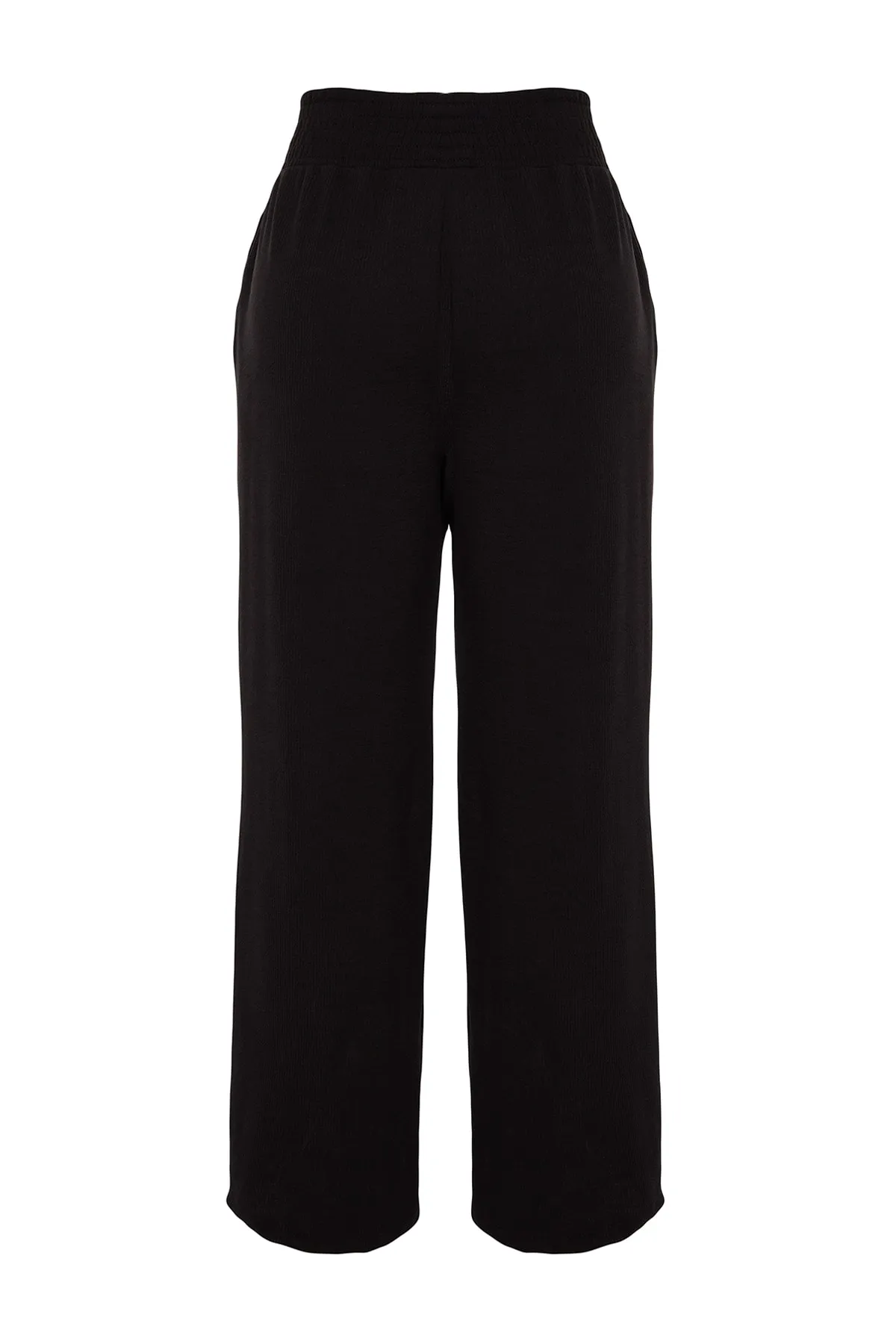 Trendyol Curve  Schwarze Strickhose mit hoher Taille TBBAW24AR00018