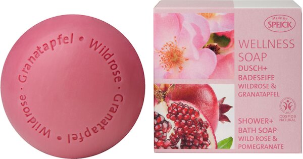Speick Naturkosmetik Made by Speick Wellness Soap Wildrose & Granat Stückseife