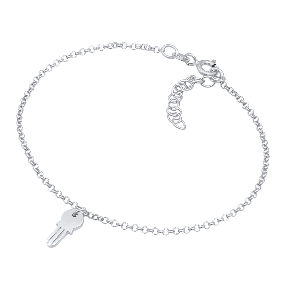 Elli Elli Bracelet Attache-clef pour dames Love Filigree ajustable en argent sterling  Bracelet