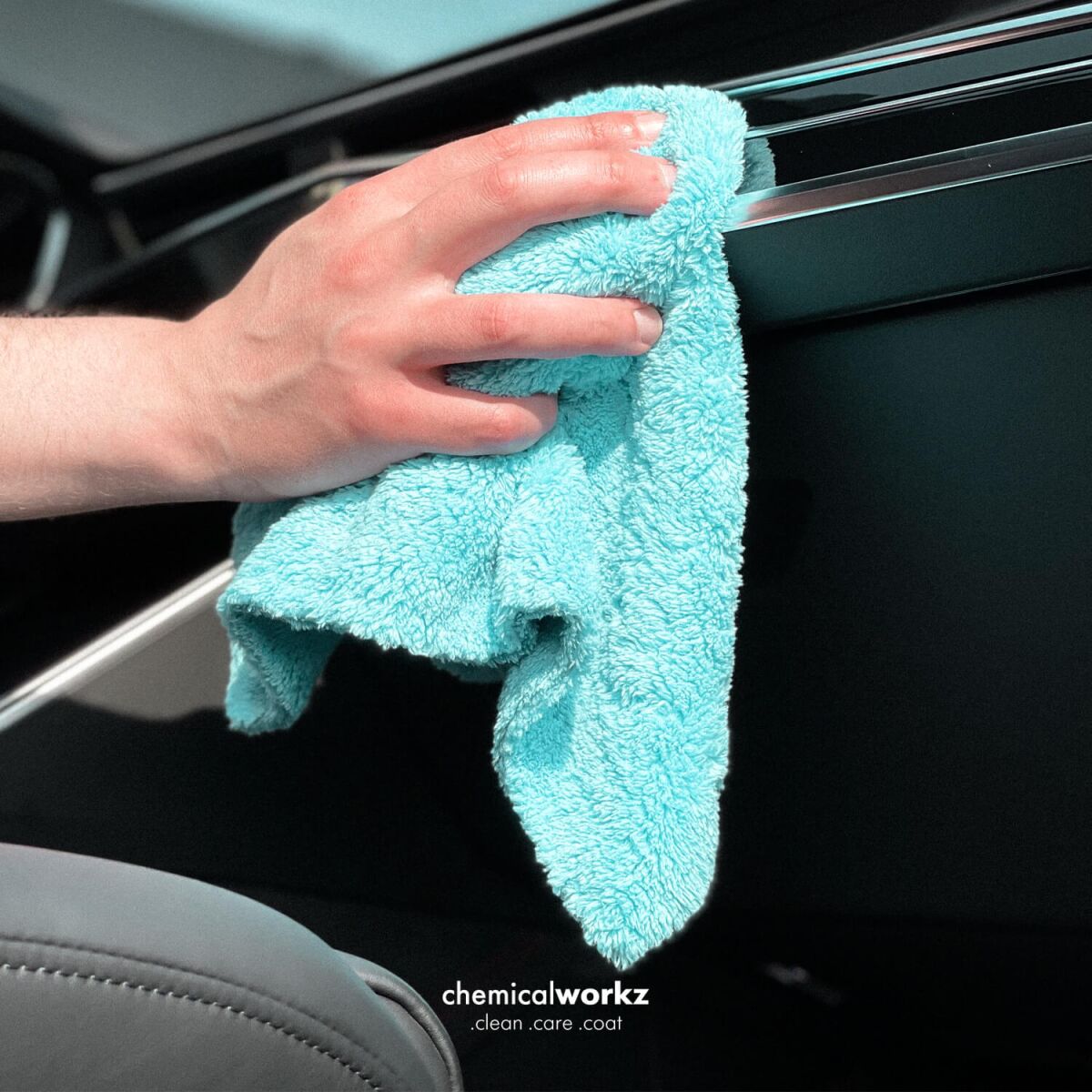 chemicalworkz Edgeless Soft Touch Towel 500GSM Blau Poliertuch 40×40cm
