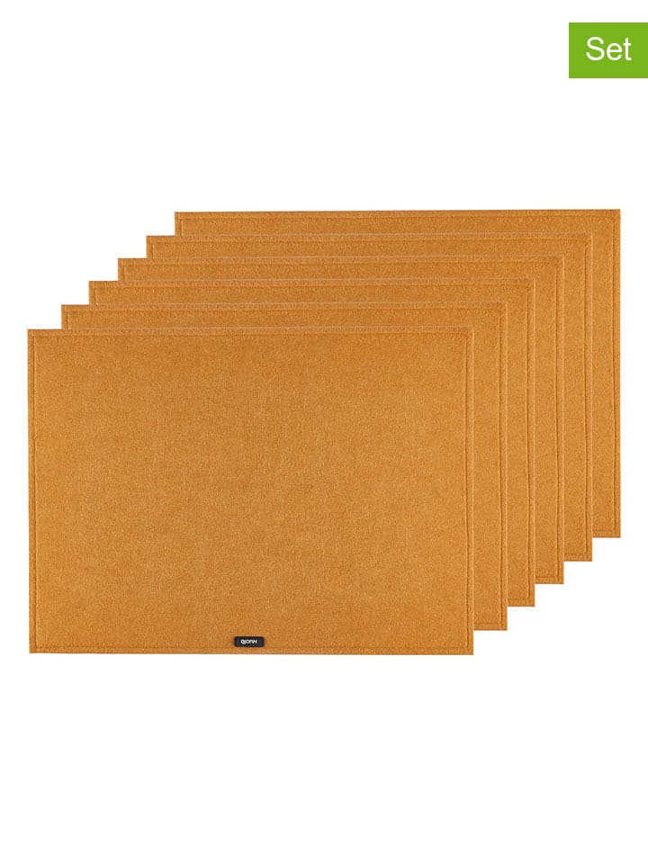 Björn 6er-Set: Tischsets in Hellbraun - (L)45 x (B)33 cm günstig kaufen onesize