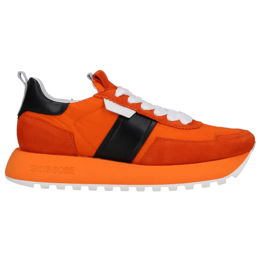 305 SOBE - Sneaker low BUCKET Veloursleder - orange