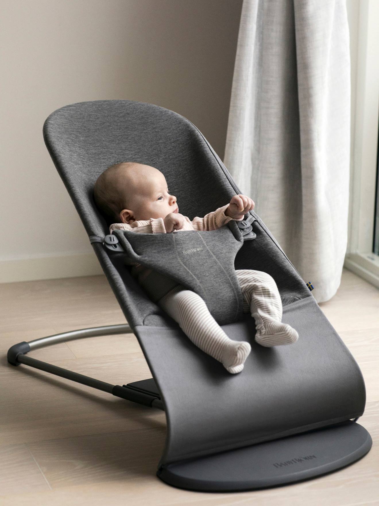 Transat Bliss jersey 3D BabyBjörn gris charbon