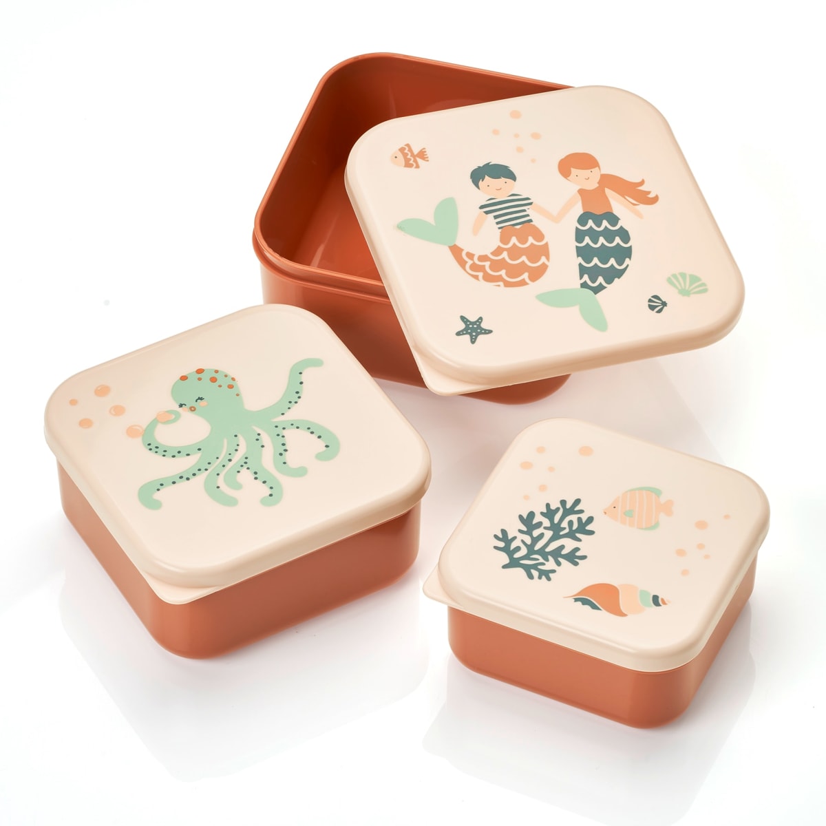 Snackboxen rosa, 3-teilig, 1 St
