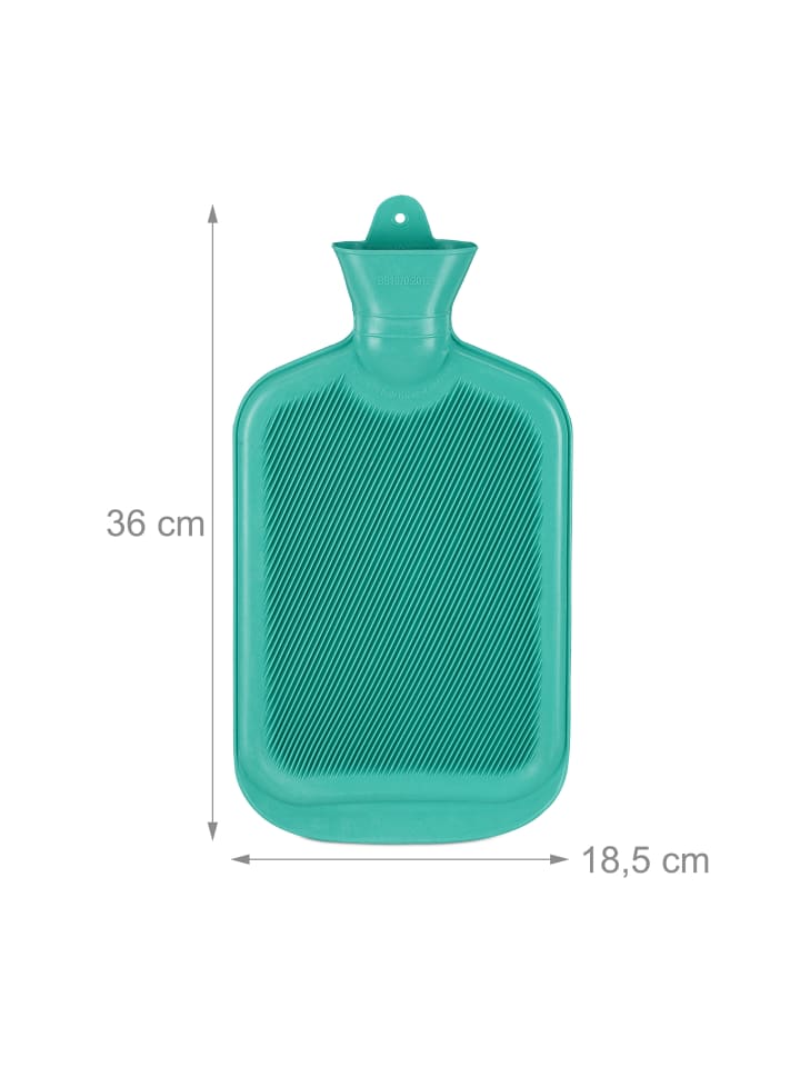 relaxdays 3x Wärmflasche in Türkis günstig kaufen onesize