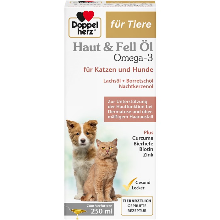 Haut und Fell Öl für Hunde und Katzen