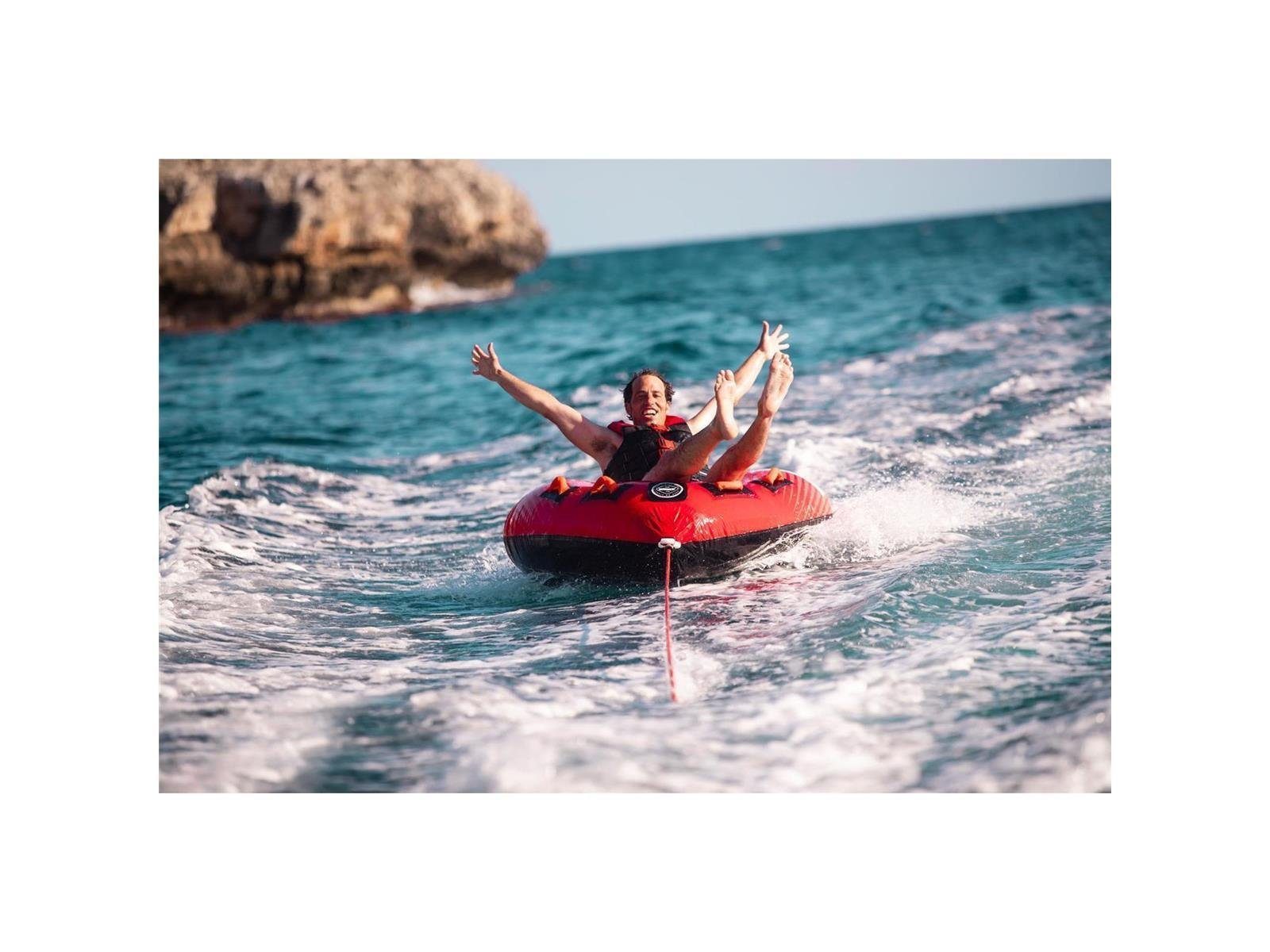 Jobe Inflatable SUP-Board Jobe Thunder Funtube 1 Person, inkl. Elektrische Pumpe und Zubehör, SUP, (Set), 1 Person,4 Griffe,Multi Position funtube