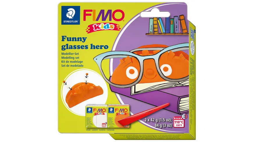 STAEDTLER Modelliermasse FIMO® Kids funny papers kit 