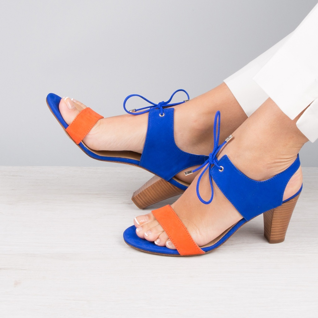 La Perchée - Bleu Aztek & Orange