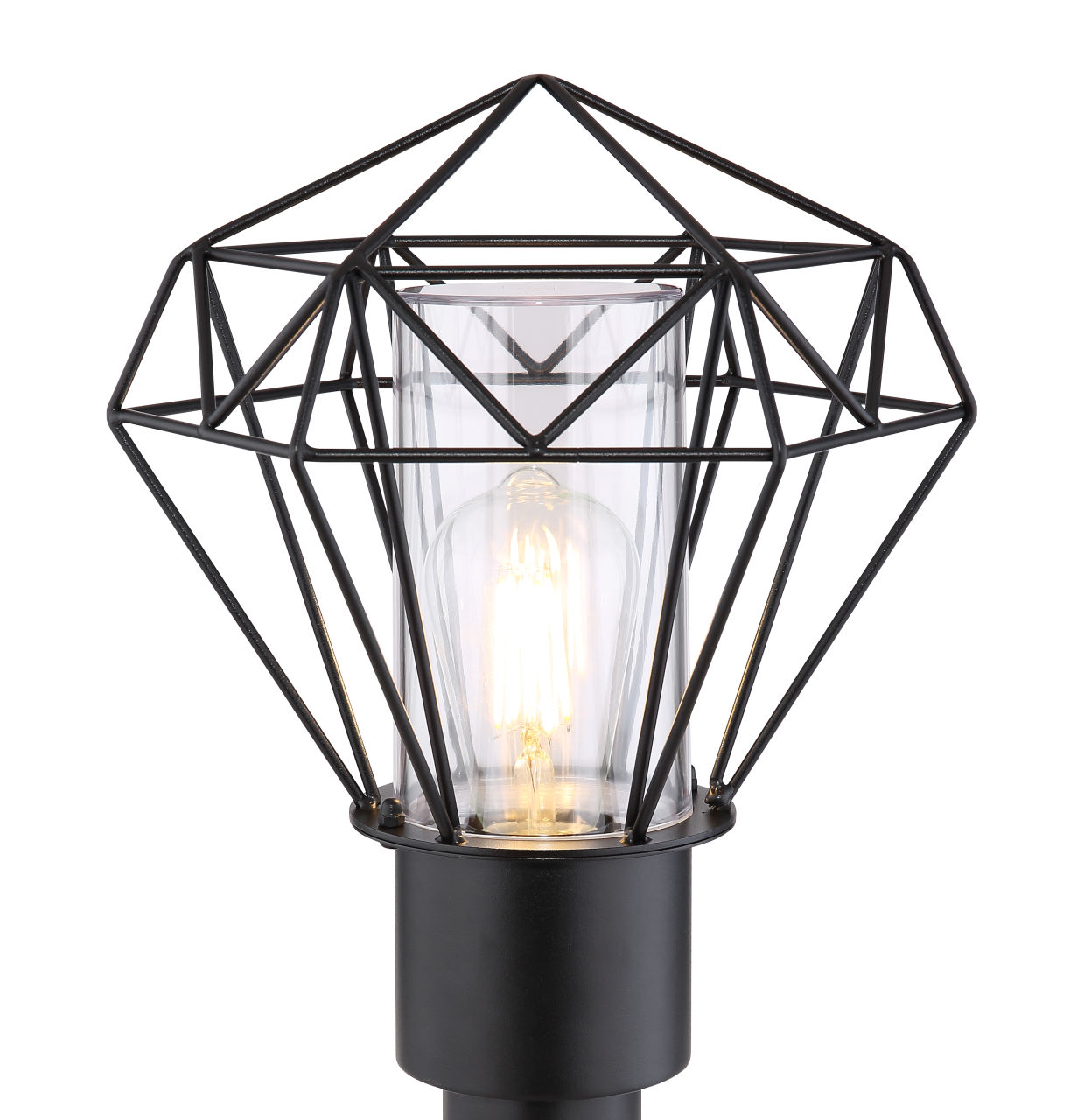 Globo Lighting - HORACE - Außenleuchte Edelstahl schwarz, 1x E27 LED