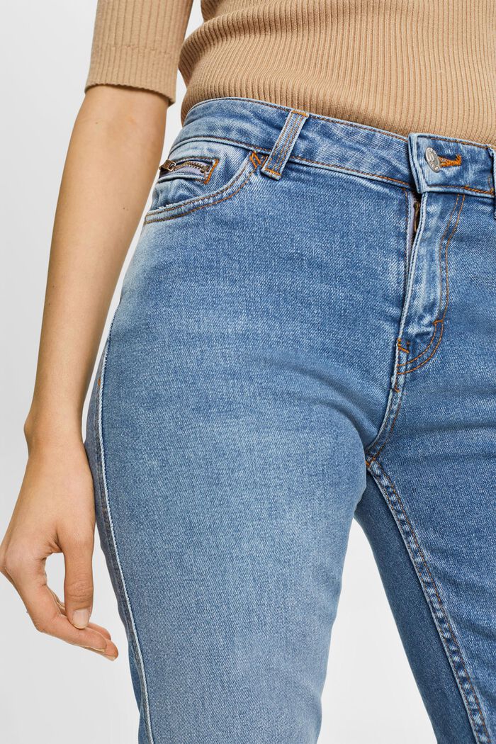 High-Rise-Jeans mit geradem Bein