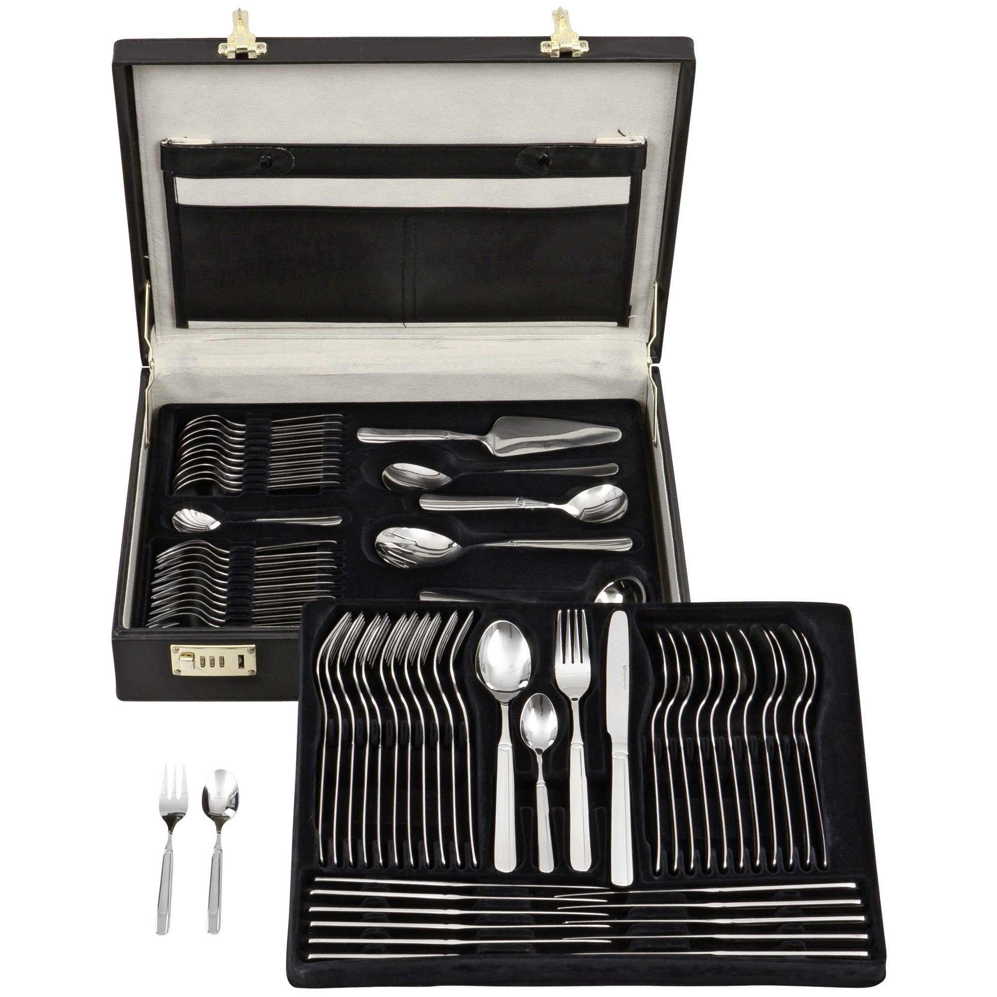 GRÄWE Besteck-Set GRÄWE Besteckkoffer 68-teilig für 12 Personen, Serie Leipzig